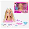 TOYS ONE S.R.L. Mattel Barbie Testa Pettinabile Deluxe con Capelli Biondi e 20 Accessori