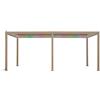 HESPERIDE Pergola Evora elettrica argilla 6x3 m H 2,5 m in alluminio