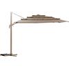 HESPERIDE Ombrellone Decentrato Melhia Lino 400x300 cm, Ombrellone a Braccio 360°