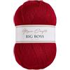 Utopia Crafts Big Boss 400g Filato Acrilico Maglia & Uncinetto - 1200m Gomitolo, Lavabile Lavatrice, Oeko-Tex Certificato, per Maglioni, Coperte, Sciarpe & Cappelli (Rosso Cremisi Scuro)