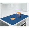 AECHY Tappetino in Silicone 90x60x0,2 cm, Resistente, Antiaderente, Impermeabile, Multiuso per Cucina, Tavolo, Piano di Lavoro, Facile da Pulire, Blu