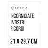 Estancia Cornice Portafoto in Legno Bianco 21x29,7 cm (A4) con Vetro Plexi Infrangibile | Moderna per Foto Din A4 Bianca