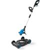HÖGERT TECHNIK Tagliaerba a batteria 3 in 1 da 18 V con piattaforma di guida, tosaerba senza fili, tagliaerba e rifinitore per bordi, tagliaerba per la cura del giardino, senza batteria inclusa