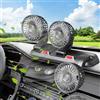 IXYHKB Ventilatore USB 5V a Tre Teste per Auto - 2 Velocità, Rotazione a 360° Regolabile, Silenzioso per Camion Furgoni SUV