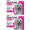 Frontline Tri-Act x3 Pipette, Antiparassitario Per Cani (2-5Kg) Contro Parassiti E Insetti Volanti 2x3 pz Pipette monodose