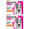 Frontline Tri-Act x3 Pipette, Antiparassitario Per Cani (5-10Kg) Contro Parassiti E Insetti Volanti 2x3 pz Pipette monodose