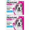 Frontline Tri-Act x3 Pipette, Antiparassitario Per Cani (10-20Kg) Contro Parassiti E Insetti Volanti 2x3 pz Pipette monodose