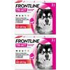 Frontline Tri-Act x3 Pipette, Antiparassitario Per Cani (40-60Kg) Contro Parassiti E Insetti Volanti 2x3 pz Pipette monodose