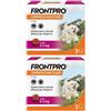 FRONTPRO x3 Compresse Masticabili, Antiparassitario Per Cani (2-4Kg) Contro Pulci E Zecche 2x3 pz masticabili