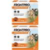 FRONTPRO x3 Compresse Masticabili, Antiparassitario Per Cani (4-10Kg) Contro Pulci E Zecche 2x3 pz masticabili
