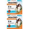 FRONTPRO x3 Compresse Masticabili, Antiparassitario Per Cani (10-25Kg) Contro Pulci E Zecche 2x3 pz masticabili