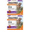 FRONTPRO x3 Compresse Masticabili, Antiparassitario Per Cani (25-50Kg) Contro Pulci E Zecche 2x3 pz masticabili