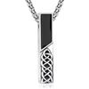 PRAYMOS Collana con ciondolo per ceneri in argento Sterling 925, gioiello per donne e uomini, per cremazione