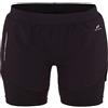 adidas Pro Touch Rufina III - Pantaloncini da Donna, 2 in 1, Colore Nero, Taglia 34