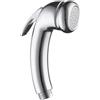 Hahhhha Soffione doccia ad alta pressione, filettatura da 1/2, in ABS cromato, con pulsante on/off, set di accessori interni per acqua ad alta pressione, soffione doccia portatile per casa, hotel, campeggio,
