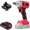 Telituny Avvitatore elettrico a percussione a batteria, 1/2 pollici, 300 Nm, 21 V, avvitatore a percussione senza ufficio, con batteria da 5 x 1300 mAh, chiave elettrica a percussione impact wrench