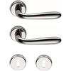 bricoleva.it Bricolevante Maniglie Porta Interna Disponibile in più Varianti vendute in set - Maniglia Tonda per Porte (Tonda, Cromo Lucido)
