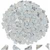 Yazikisa 500g Vetro Mosaico Piastrelle di Vetro Vetro Piastrelle Irregolari Mosaico Cristallo Mosaico Pezzi di Vetro per Mosaico Fabbricazione Vaso di Fiori Decorazione Argento Serie
