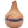 HOME DECO FACTORY, VE6073, Diffusore di Oli Essenziali a LED, Design Moderno ed Elegante, Atmosfera Personalizzabile con 7 Colori, purifica l'aria, Ideale per Il Relax, 15 cm, Marrone