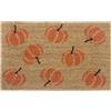 Hanse Home Zerbino in cocco per Halloween, per interni, naturale, con zucca, arancione, antiscivolo, per corridoio, terrazza, ingresso, 45 x 75 cm
