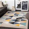 Livabliss Marietta Tappeto Salotto Moderno per Casa, Sala da Pranzo e Cucina Tappeto Geometrico Astratti Neutri Aztechi Stile Boho, leggera da Pulire, Ampio 160x220cm, Beige, Giallo, Blu