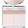 trendteam smart living Mobili, Derivato del Legno, Bianco, 60 x 56 x 34 cm
