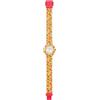 HIP HOP Orologio BAMBINO KIDS FUN quadrante MONO-COLORE BIANCO movimento SOLO TEMPO - 3H QUARZO e CINTURINO SILICONE CON TESSUTO MULTICOLORE HWU1157