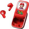 OTL Technologies Cuffie wireless Super Mario con custodia di ricarica scorrevole e luce a LED