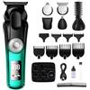 BESTBOMG Tagliacapelli Uomo Professionale, 6 in 1 Macchinetta per Capelli con Display LED, Impermeabile IPX6 Tagliacapelli per il Corpo, Tagliabarba Ricaricabile Senza Fili per Naso e Orecchie