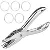 DAVIDJAMESCLARKE 1 perforatrice a foro rotondo da 3 mm, pinza perforatrice in metallo, pinzetta di precisione, per fai da te, carta, foto, biglietti di auguri, biglietti