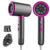 AIUNAOM 2200W Asciugacapelli Ionico, design silenzioso, dotato di un diffusore e di un concentratore, 2 velocità ioniche regolabili a flusso costante, ideale per viaggi, uso in salone e a casa