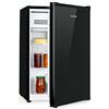 KLARSTEIN Delaware - Frigorifero, 76 Litri, Classe di Efficienza Energetica E, 2 Ripiani in Vetro Flessibile, Vano Congelatore/Freezer: 4 Litri, Vano Bottiglie Fino a 2 Litri, Nero