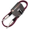 VisioSound Cavo patch audio bilanciato da jack TRS stereo da 6,35 mm a jack TRS (1 m, viola)