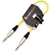 VisioSound Cavo patch audio bilanciato da jack TRS stereo da 6,35 mm a jack TRS (0,5 m, giallo)
