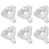 Comyan MR16 Lampadine alogene, MR16 20W GU5.3 Lampadine alogene Dimmerabili 12V Faretto alogeno Bianco caldo 2800K per illuminazione di paesaggi, Illuminazione di binari - Confezione da 6