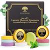 Eco-Lux Essentials Vaporizzatori da Doccia per Aromaterapia - Confezione da 9 Bombe da Doccia Naturali con Oli Essenziali - Fragranze Assortite per Rilassamento, Sollievo dallo Stress ed Energia - Set Regalo Spa per