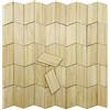 Cayway 50 PZ Miniatura Floorboard Bamboo Modello di pavimentazione piccola Dolly House per Mini Accessori da Giardino