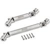 INJORA RC Albero di Trasmissione Acciaio Inossidabile Albero Centrale Posteriore Anteriore per SCX24 Gladiator AXI00005 Axial Upgrade Parts 1/24 RC Crawler Auto, 2Pcs
