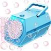 Pigipigi Kids Macchina Bolle di Sapone, Spara Bolle di Sapone Automatico, 18000+ Bolle al Minuto, 2 Velocità, Giochi da Esterno per Bambini, Gadget Compleanno Bambin Matrimonio (Blu)