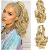 RPAEOY Coda Capelli Ricci Ondulati Clip Artiglio Posticcio Sintetico Naturale Acconciatura Coda Cavallo Estensione Capelli