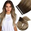 Moresoo Extension Biadesive Capelli Veri Invisibili #4/6/613 40cm 25g 10pz | Pettinatura Alla Moda, Look Elegante, Facile Manutenzione, Acconciatura Da Festa, Look Sofisticato