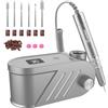 Enniewi Fresa per Unghie Professionale 35000RPM, Lima Per Unghie Elettrica, Manicure e Pedicure, Trapano Elettrico per Rimozione Gel/Smalto, Grigio