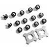 STUDIAMONDS Genérico Tacchetti di Gomma con 2XChiave per Scarpe da calcio-14 Tacchetti da Calcio con Filettatura Standard (Lilla Traslucido)