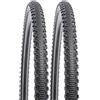YUNSCM 2-PCS 700 bicicletta pneumatici 700X45C/(47-622) Compatible with GRAVEL bicicletta 700x43C 700x44C 700x45C 700x46C 700x47C pneumatici (Y-1295)