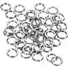 PATIKIL 0.8mm x 6mm Pesca Diviso orings,50pz 304 Inossidabile Acciaio Doppio Piatto oring Esca Connettore per Acqua Salata Acqua Dolce