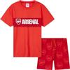 Arsenal F.C. Set pigiama corto da bambino, in morbido cotone, ideale come regalo per il tempo libero Arsenal Gifts (rosso/grigio, 11-12 anni)
