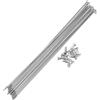 HEROFFIX Set da 12 Raggi per Bicicletta 14G, Raggi per Ruota Bici in Acciaio Inossidabile 304, tonalità Argento