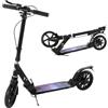 ISE Monopattino per Adulti e Bambini, Monopattino a Spinta Pieghevole Regolabile Scooter per Ragazzo Ragazza