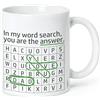 Mopec G21.3 Ceramic Mug with WordSearch Design for Father's Day