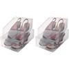 Ordinett Set 2 Porta Scarpe L Top Class, Bianco, Medio (Confezione da 2)